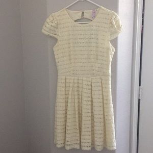 Creme colored shirt dress